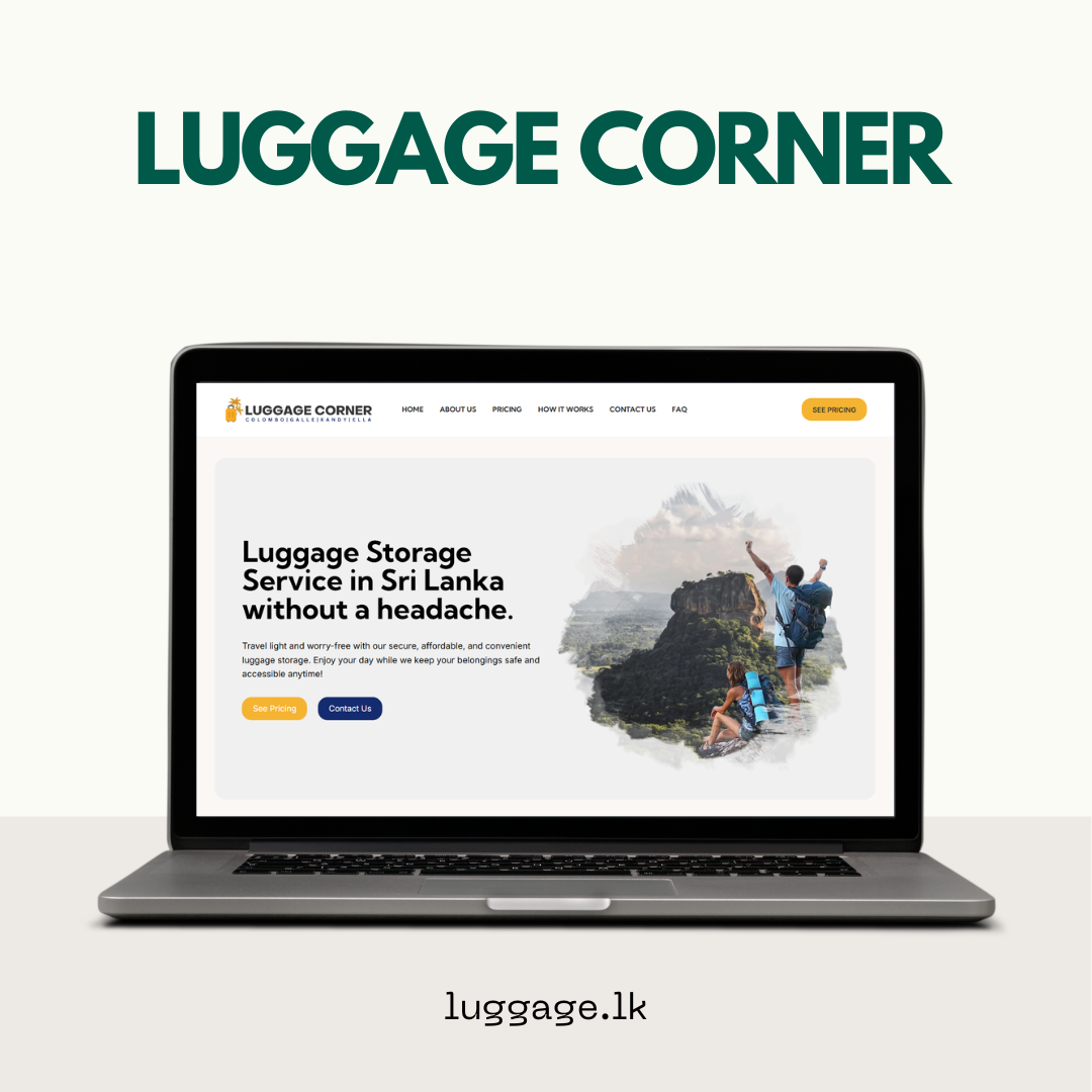 Luggage Corner - Storage Service Website